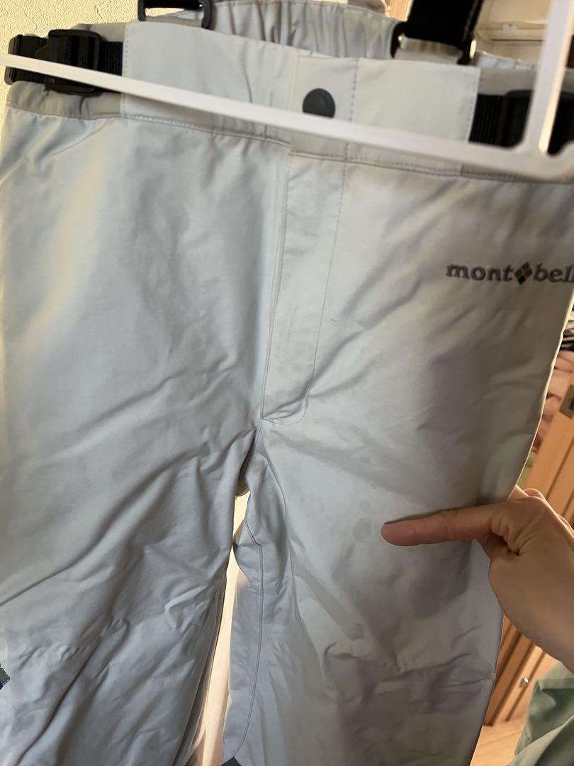 中古　mont-bell モンベル　スノーウェア 上下セット 130 雪遊び