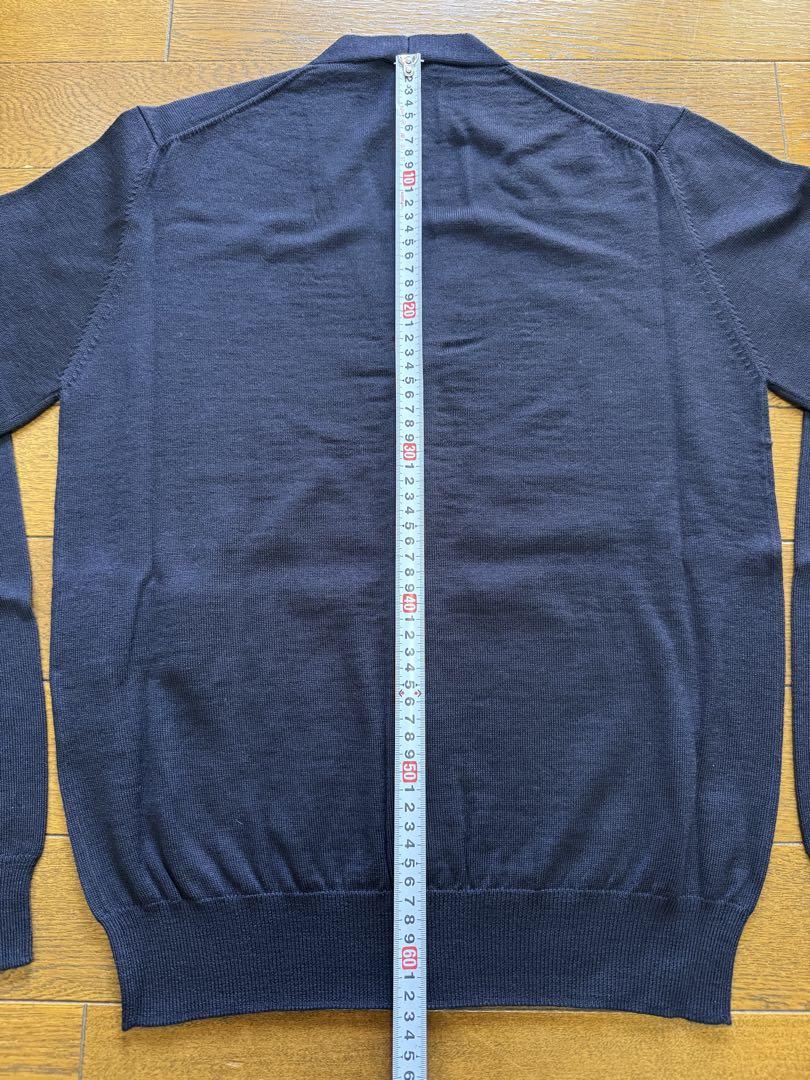 【未使用品】PRADA ウール ハイゲージニットカーディガン ネイビー 44