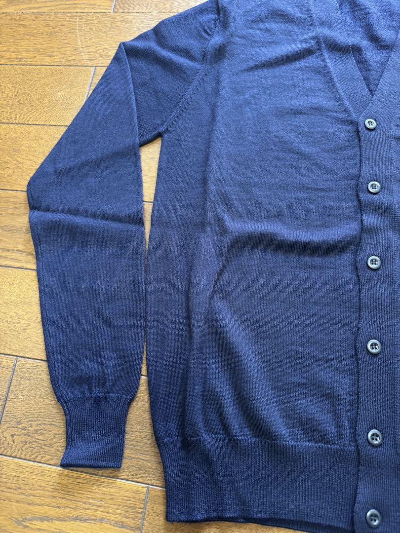 【未使用品】PRADA ウール ハイゲージニットカーディガン ネイビー 44