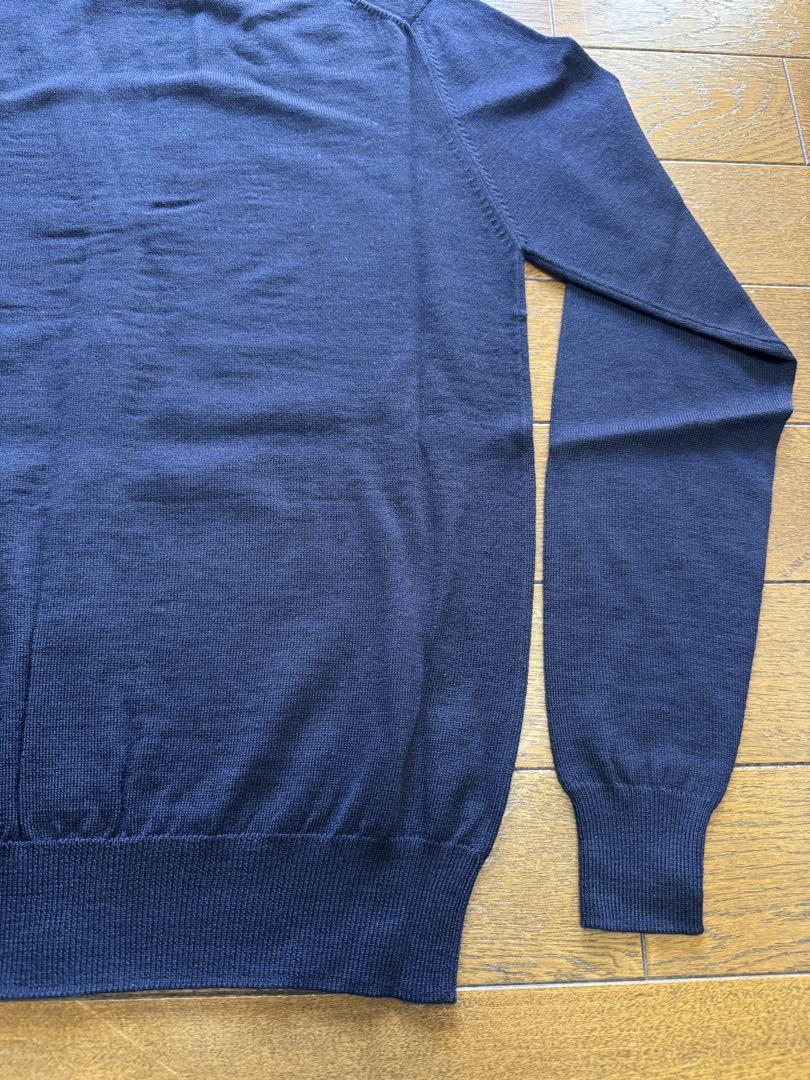 【未使用品】PRADA ウール ハイゲージニットカーディガン ネイビー 44