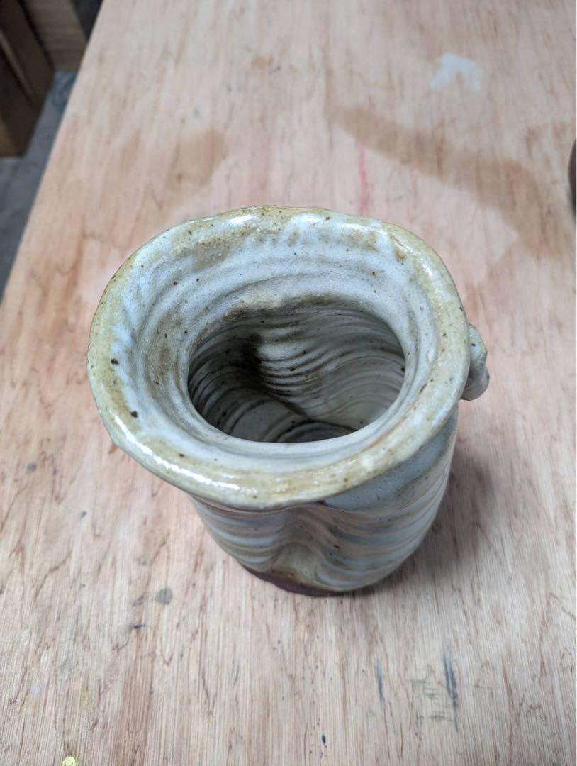 96 耳付　花器　陶器