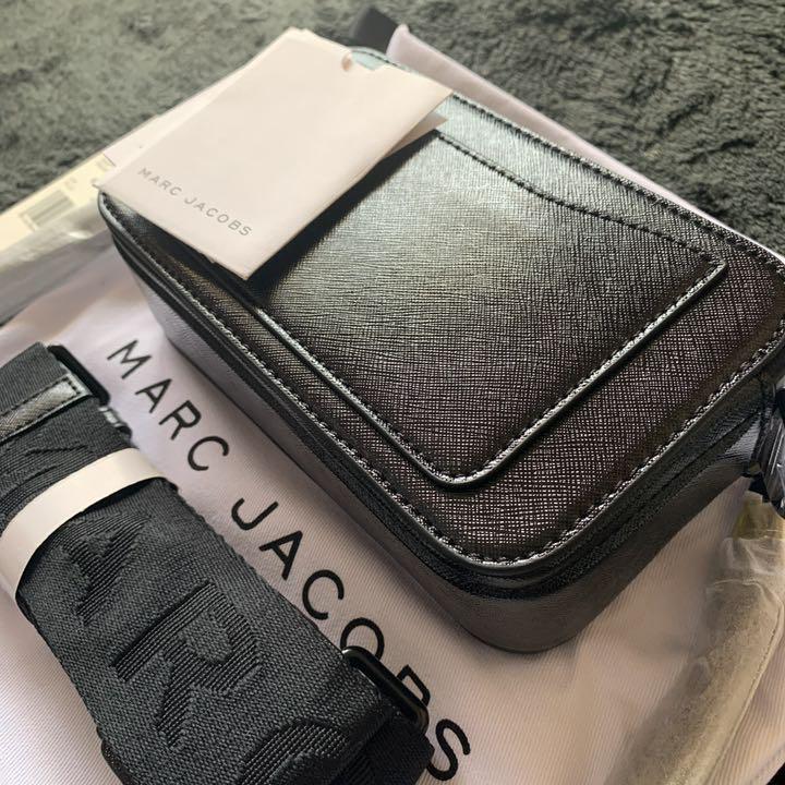 通販人気 黒×黒♥MARC JACOBS スナップショット ショルダーバッグ DTM NX5Yx-m42590322699 人気安い
