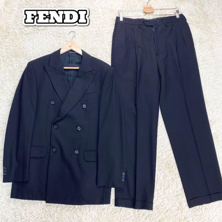 FENDI ヴィンテージ スーツ ダブル セットアップ ブラック 菅田将暉 FENDI ヴィンテージ スーツ ダブル セットアップ ブラック 菅田将暉