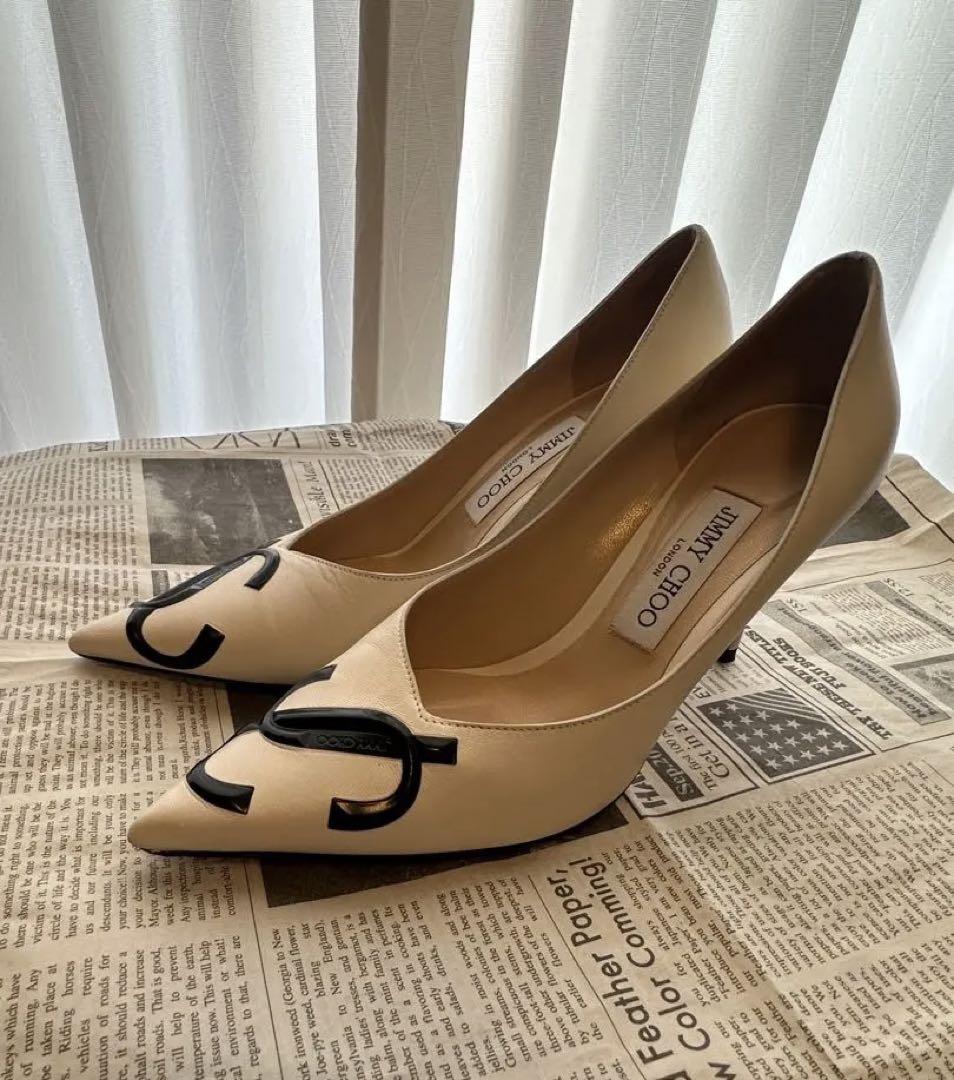 JIMMY CHOO ホワイトパンプス