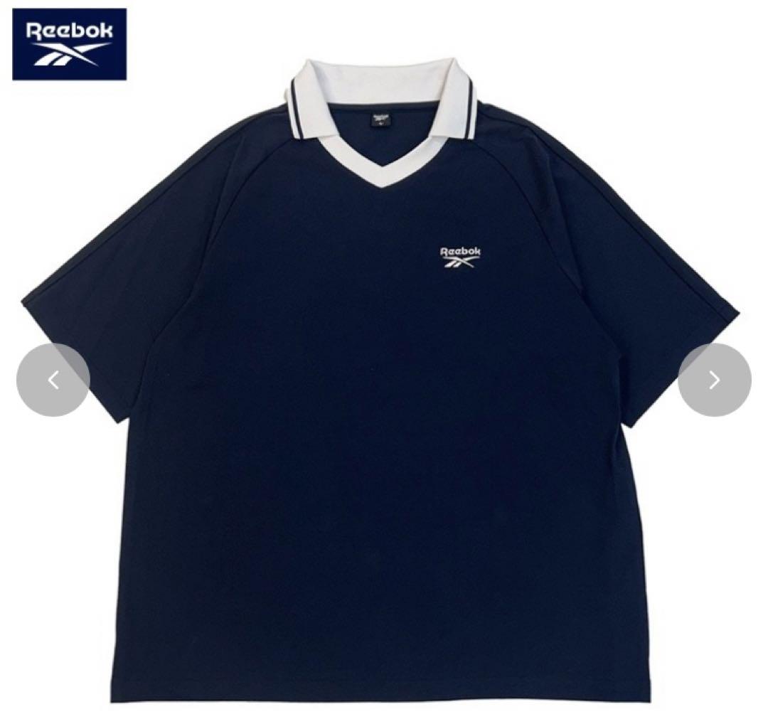 Reebok Tシャツ M 超特急 リーボック しまむら ネイビー ロゴ