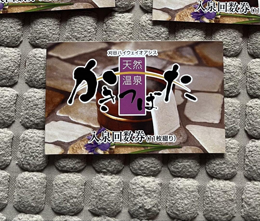 【D&E様専用】 天然温泉かきつばた回数券　11枚綴り　入泉回数券