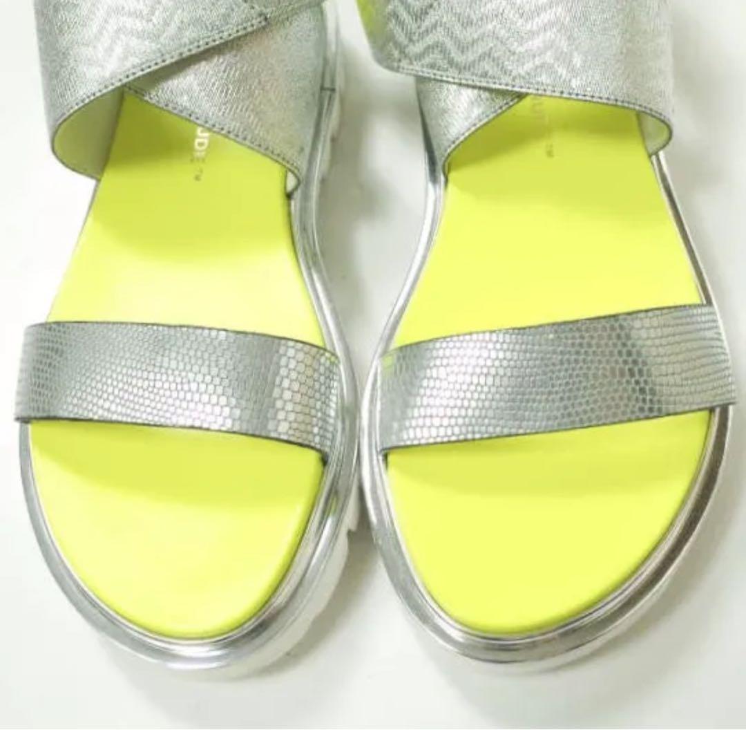 美品 UNITED NUDE サンダル 38(24-24.5cm) SILVER