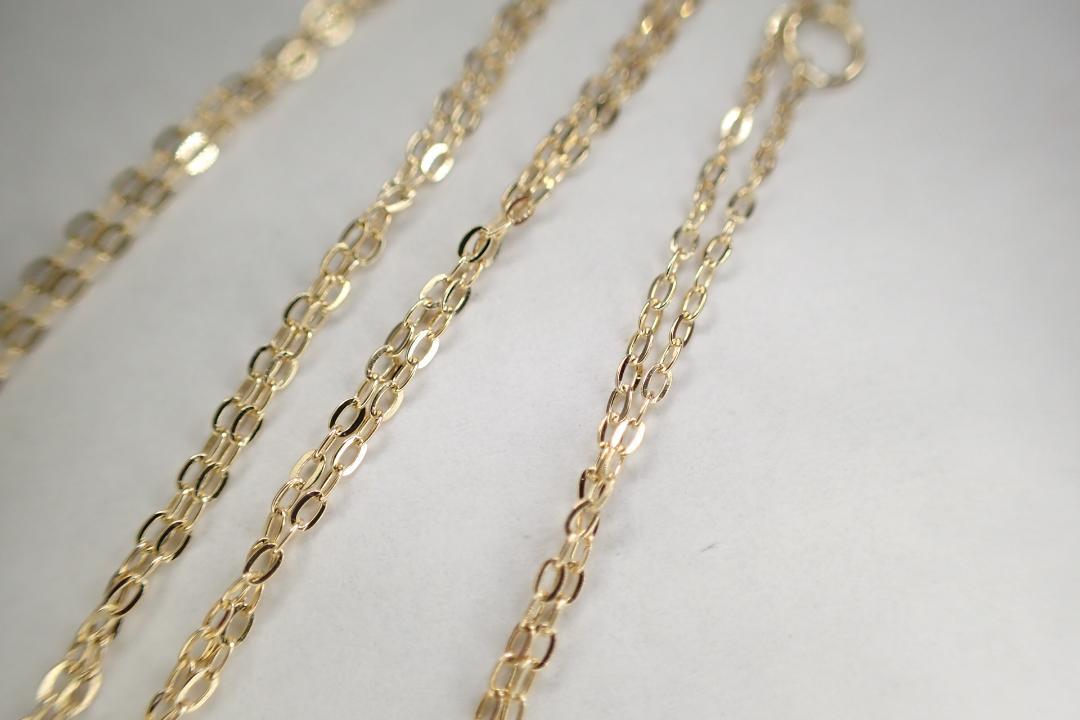14/美品 AHKAH アーカー K18 ローズカット ダイヤ ネックレス