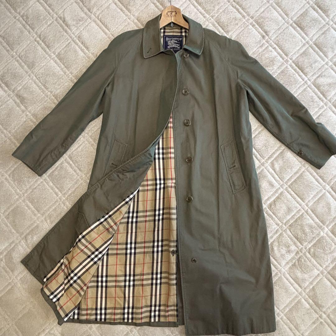 Burberry バーバリー　ロングコート ステンカラーコート（玉虫色）