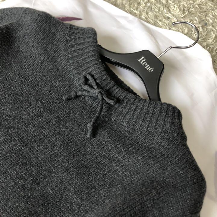 本物保証人気SALE 美品 FOXEY 半袖ニットワンピース Aライン ブランドロゴプレート 38 bBe37-m42605373367 格安限定品