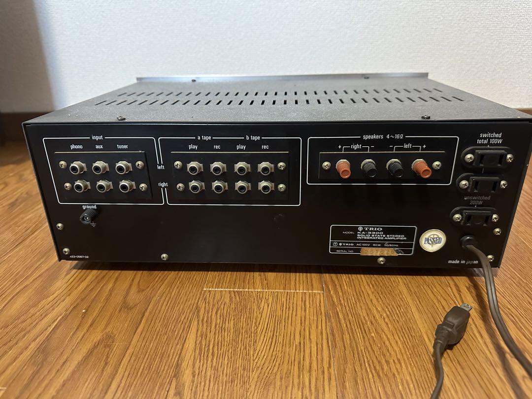 動作品　TRIO KA-3300 プリメインアンプ 音出しOK