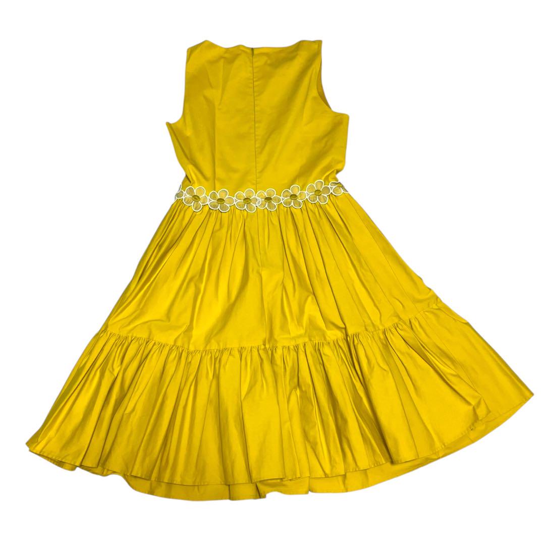 美品 RED VALENTINO ワンピース イエロー フラワーモチーフ 春夏
