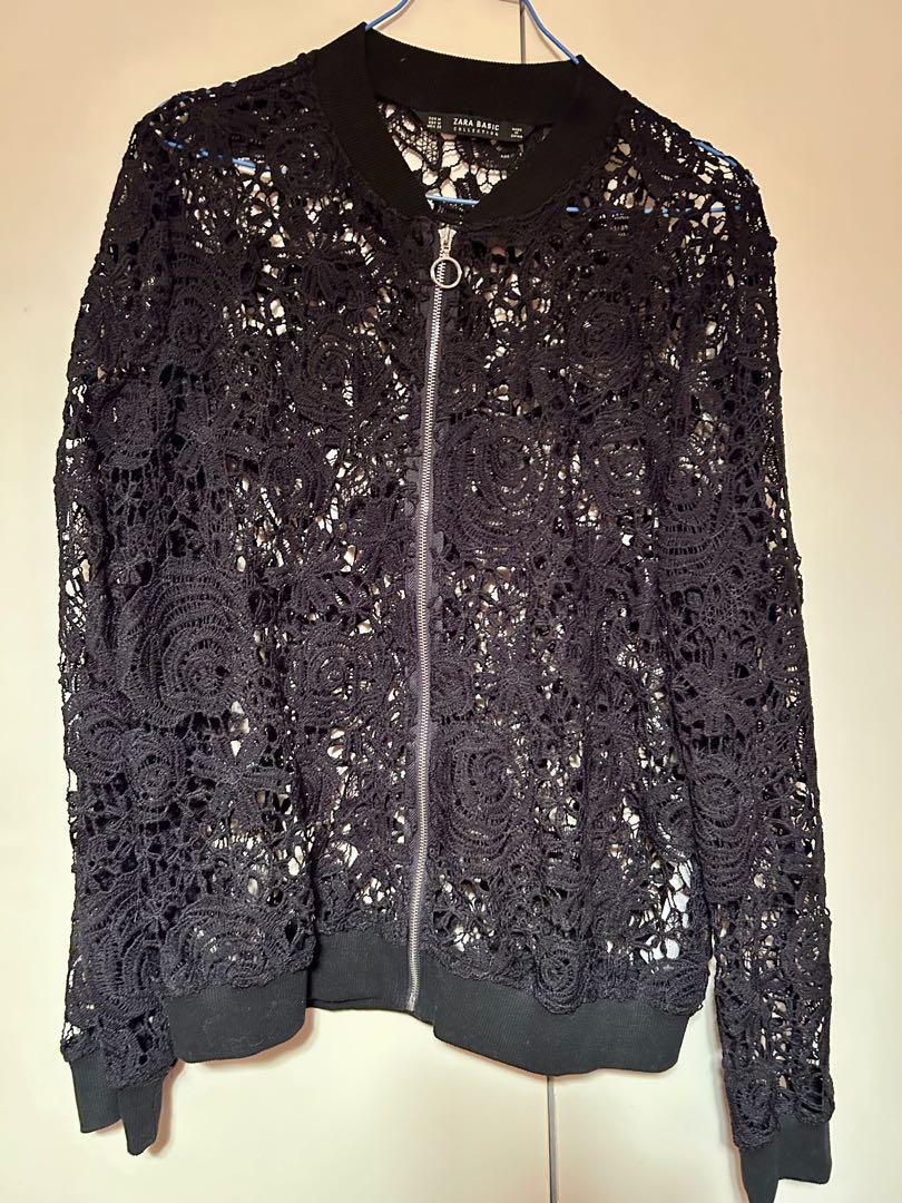 ZARA BASIC ザラ ベーシック 花柄レース ブルゾン/ジャケット 未使用
