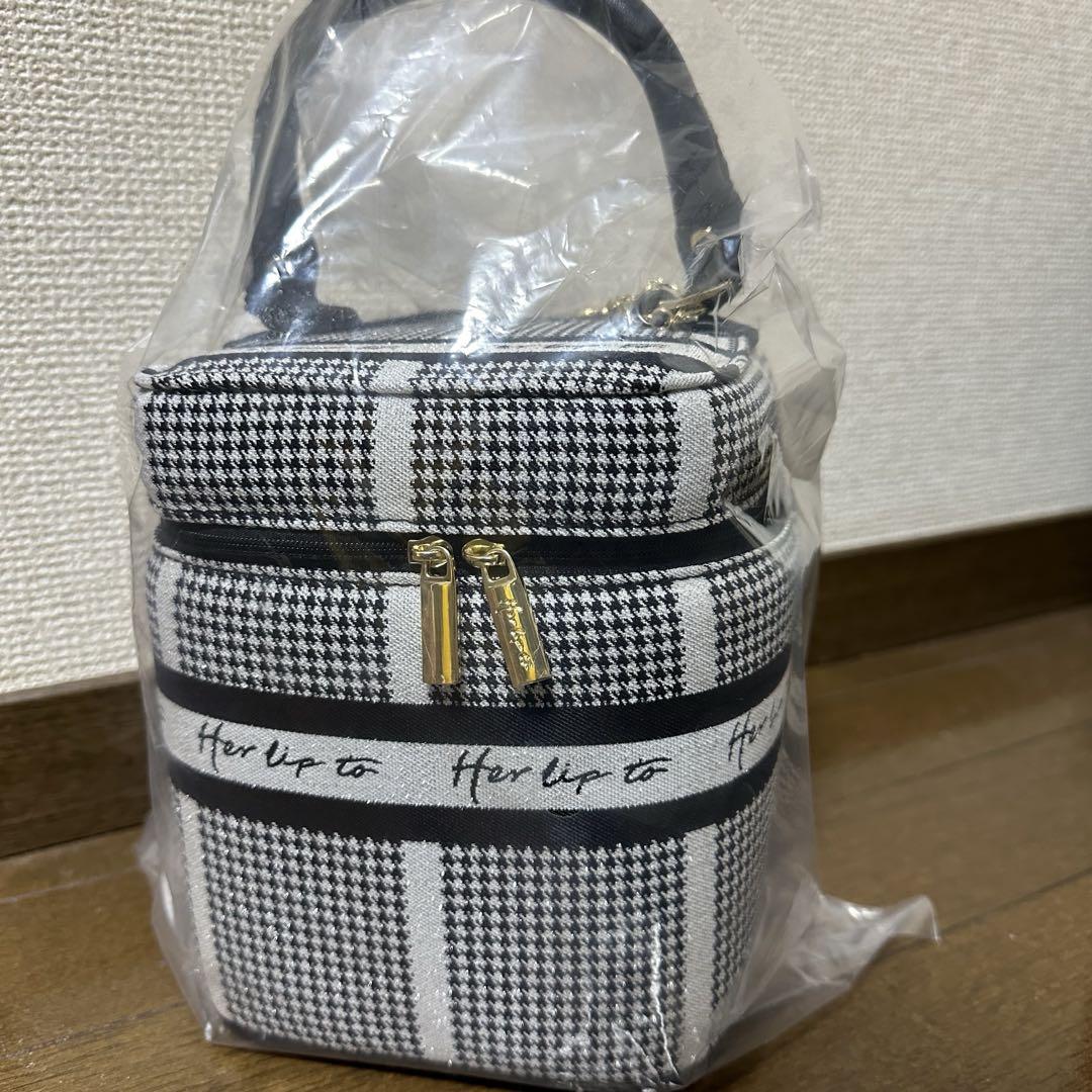 herlipto バニティバッグ 2024 シルバー Herlipto HLT バニティ バニティバッグ シルバー - メルカリ