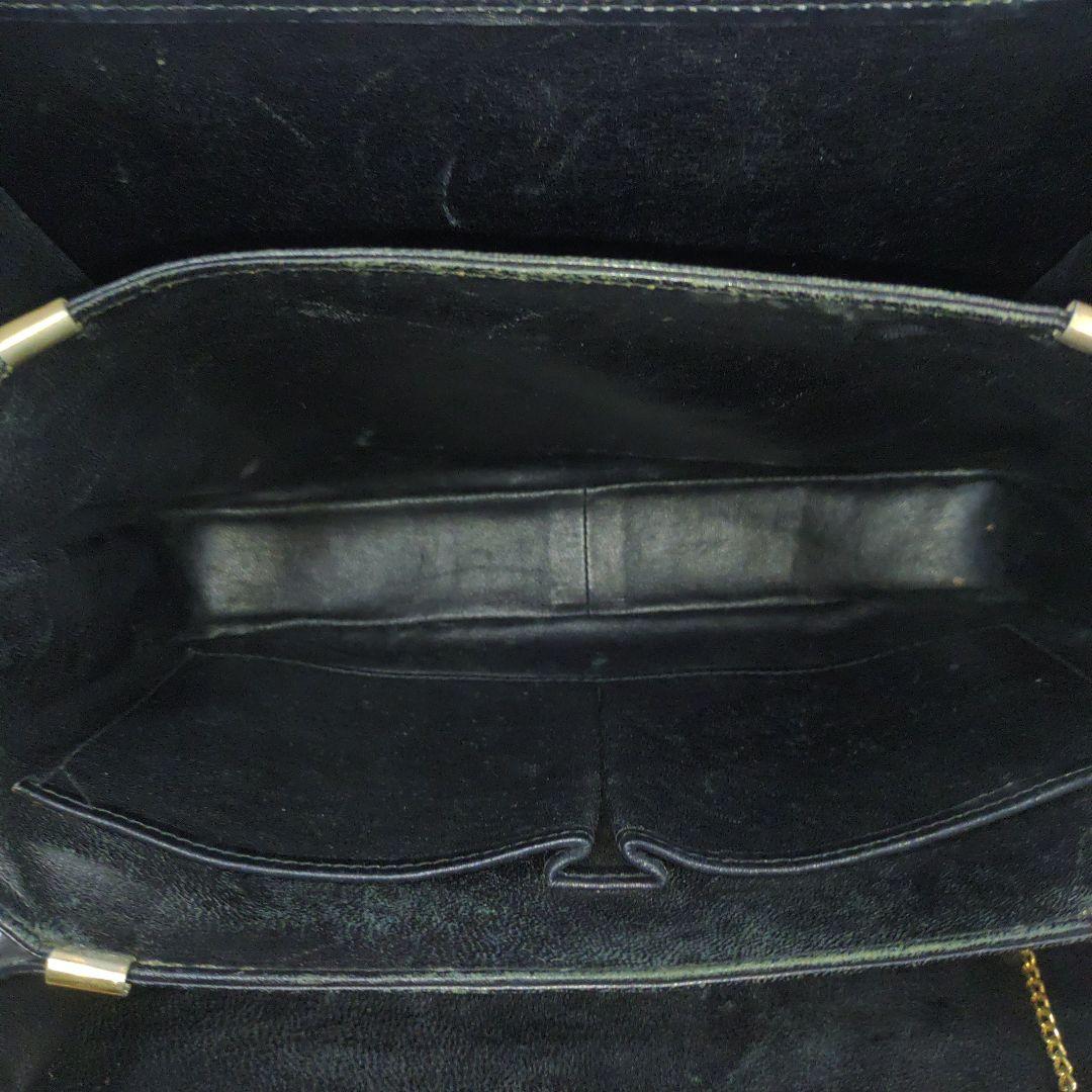 セリーヌ ショルダーバッグ ハンドバッグ レザー 馬車金具 黒