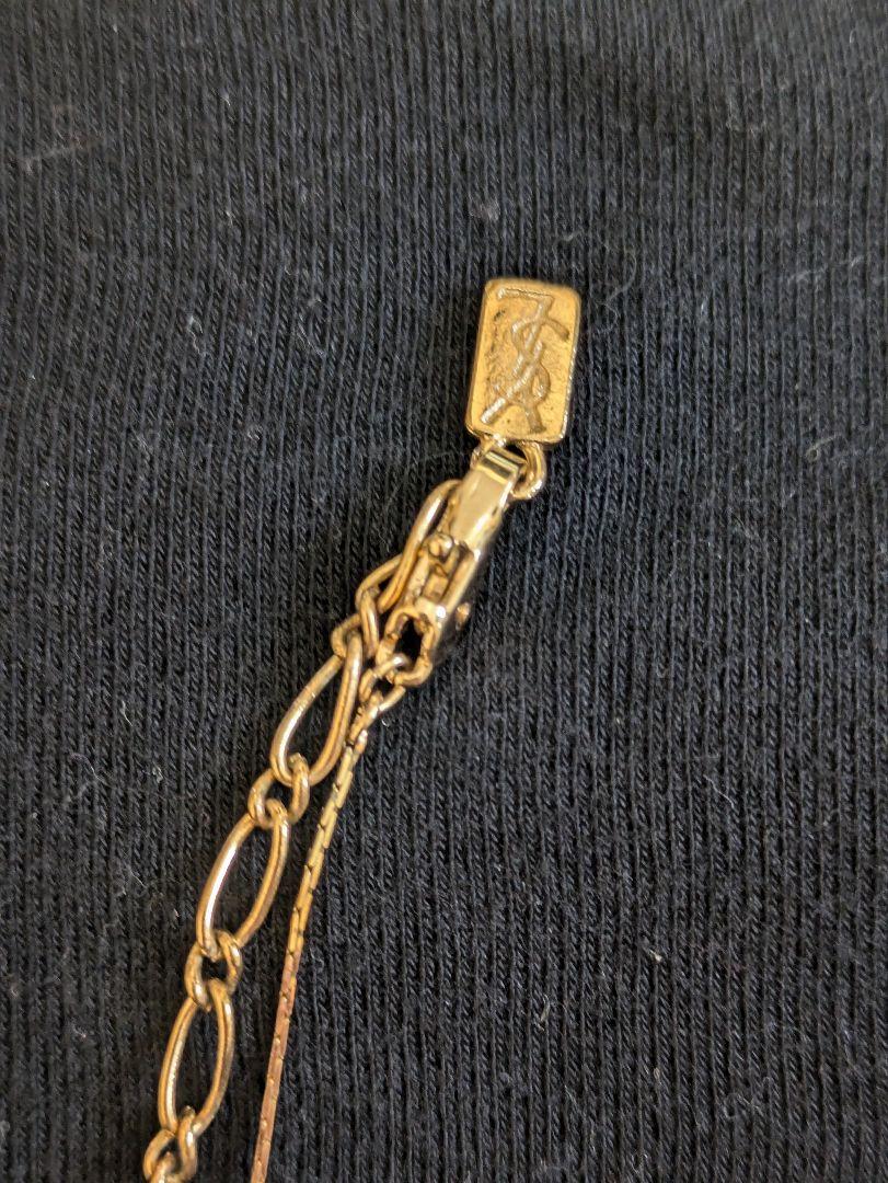 イヴ・サンローラン　ロゴネックレス　Yves Saint Laurent