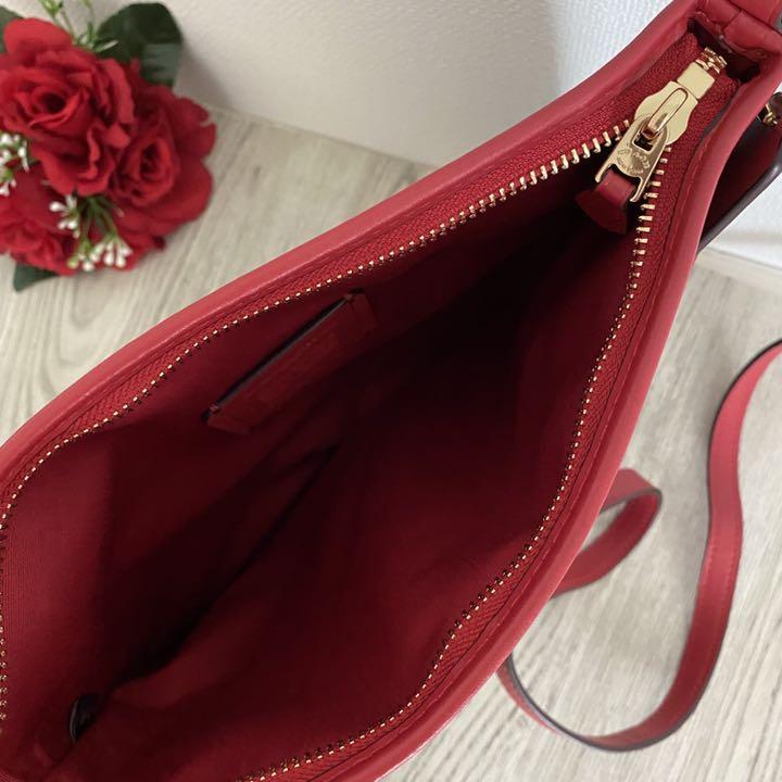 新品 レッド ショルダーバッグ 折り財布 ouLzS-m42612280828 2点セット COACH コーチ 新作得価