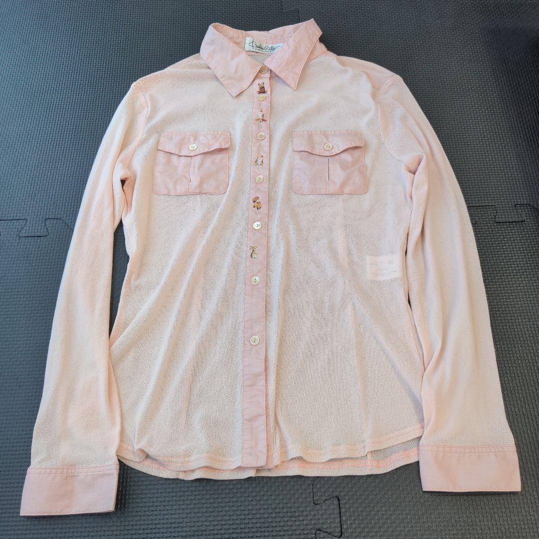 クニオコレクション KUNIO COLLECTION ピンクブラウス シースルー
