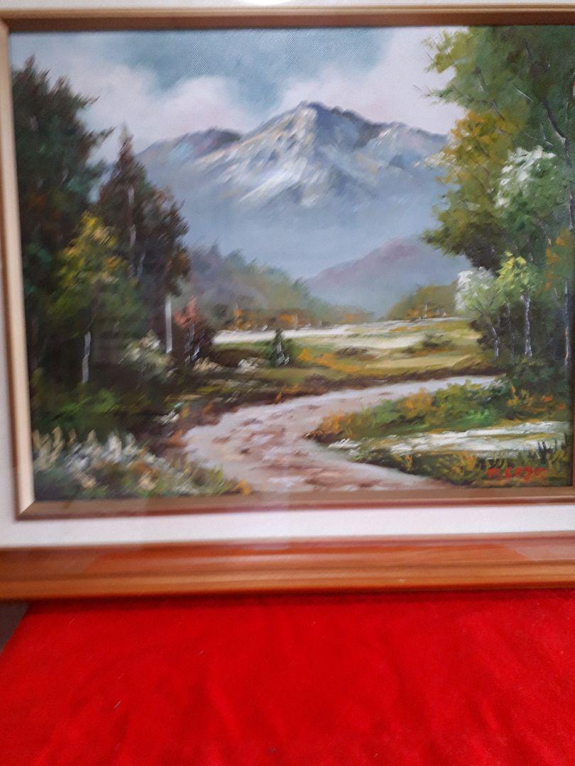佐合政画家の前穂高の絵画