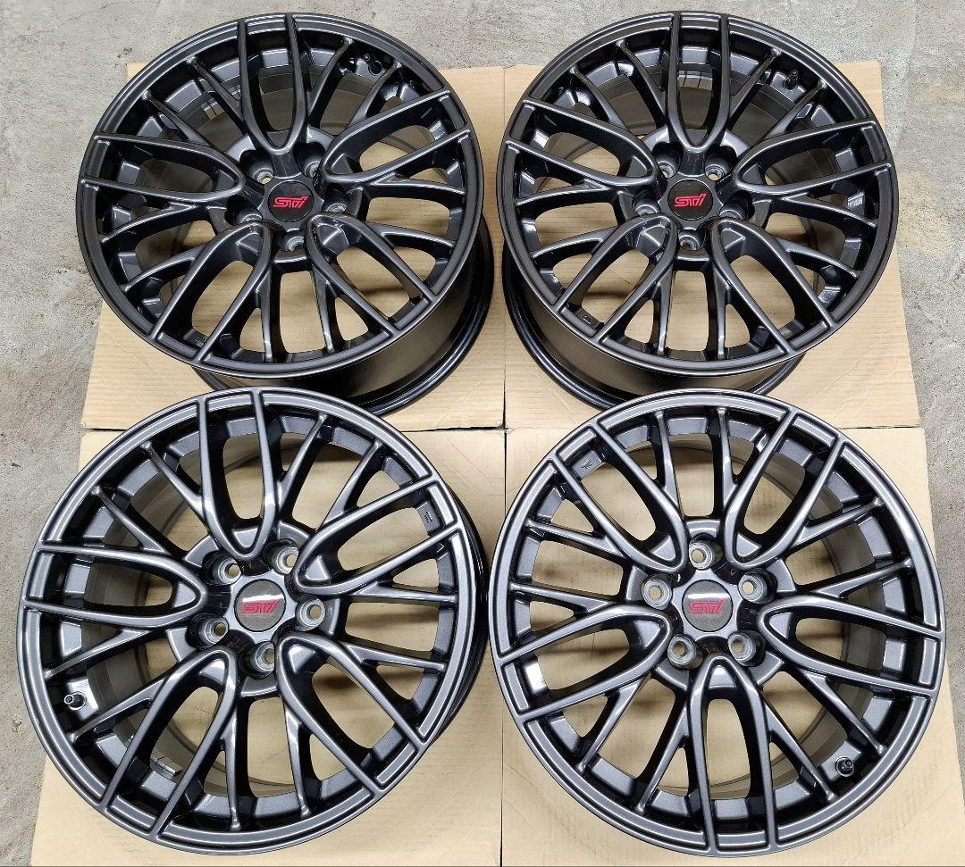 【新車外し】スバル WRX STI 純正 18インチ 8.5J ホイール 4本