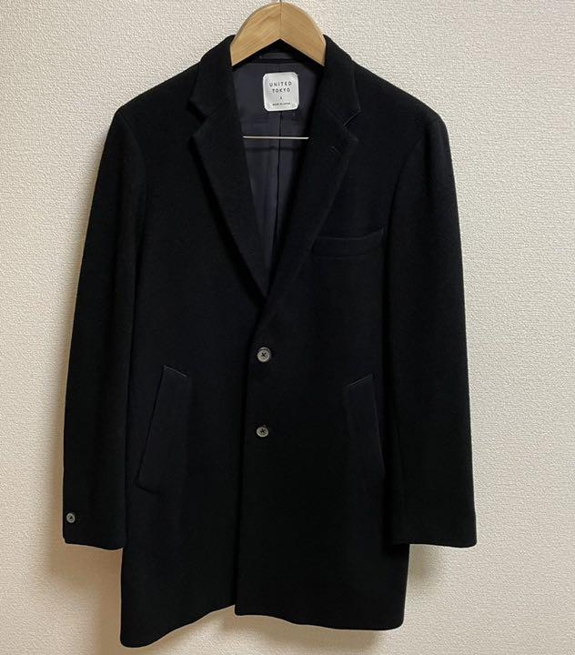 1740円 入手困難 UNITED TOKYO チェスターコート ブラック