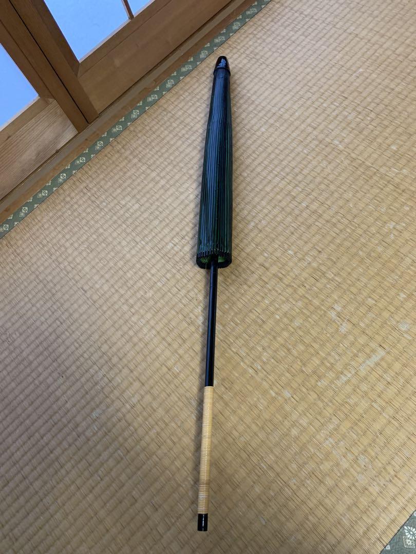 日本舞踏　舞踏会　蛇の目　和傘　大衆演劇　小道具撮影　二本継なぎ　美品