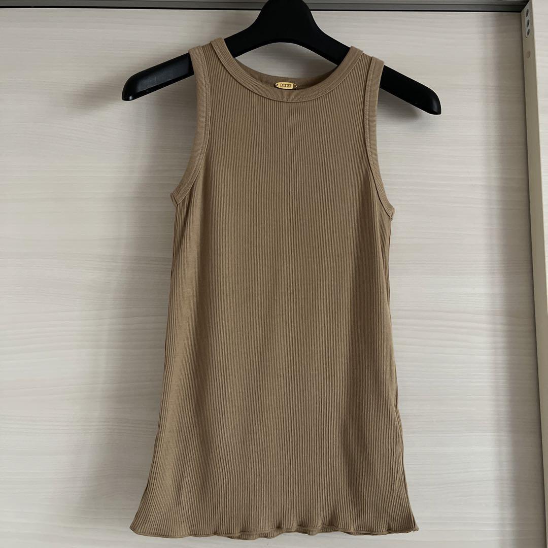 MUSE Deuxieme Classe Looseyリブ タンクトップ