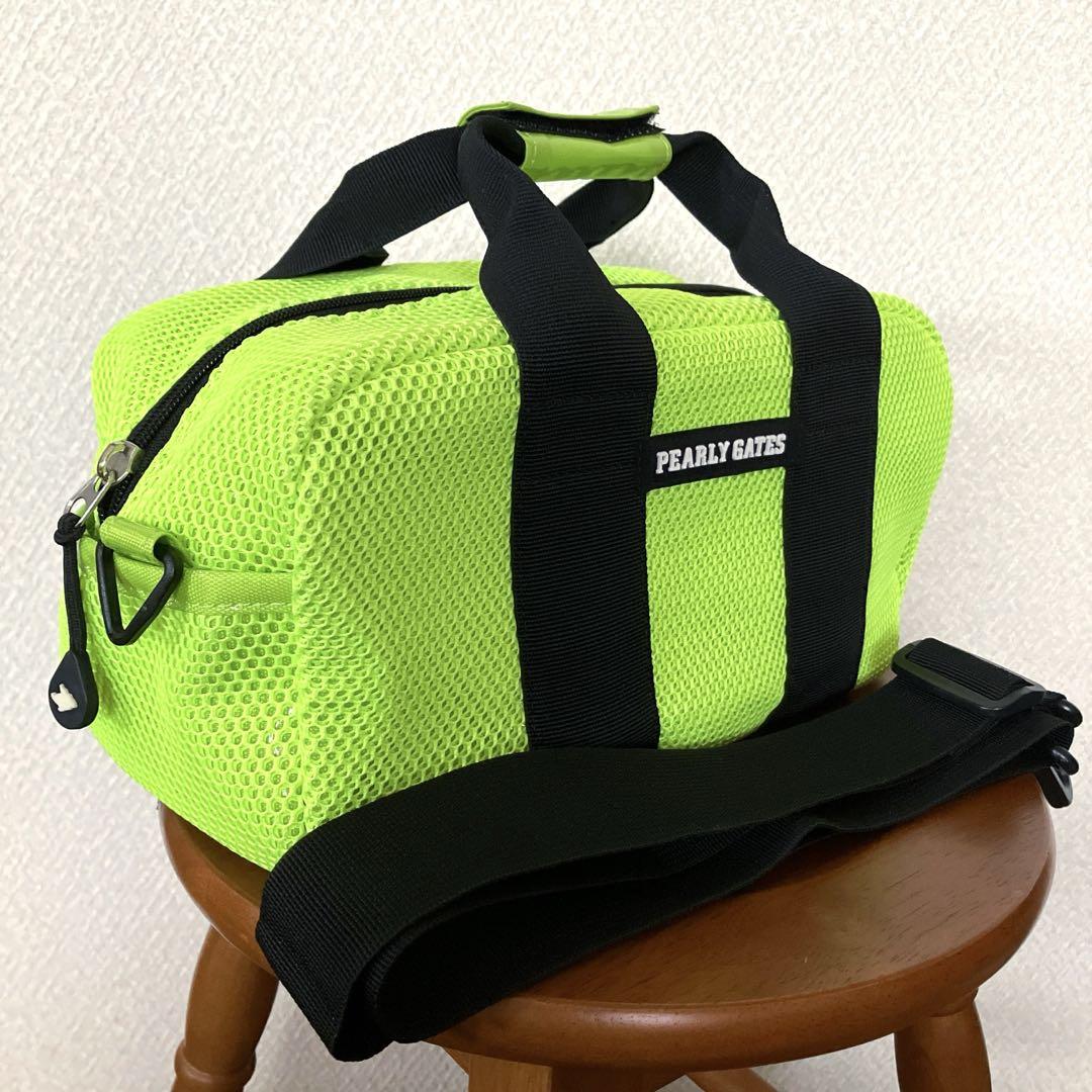 【美品】PEARLY GATES 2Way カートバッグ ラウンドバッグ