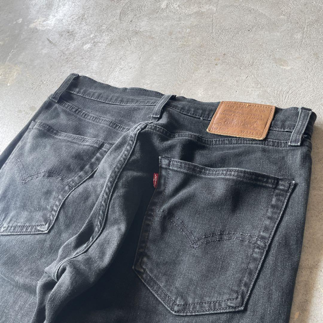 【雰囲気抜群ブラックデニム、ビッグE】Levi's505黒ストリート後染め31 画像10