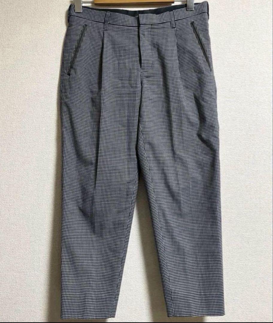 kolor カラー 20ss ギンガムチェック　スラックス
