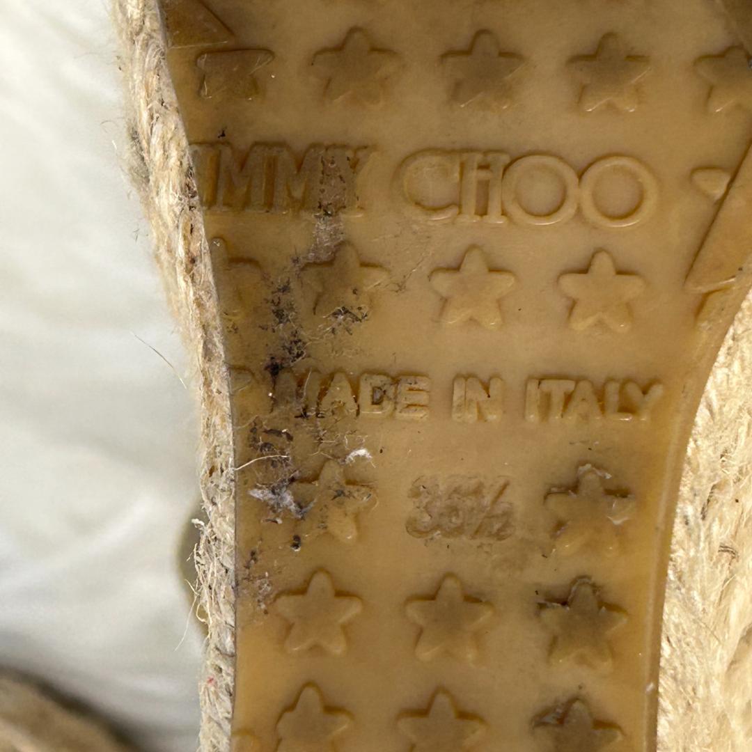 JIMMY CHOOジミーチュウ ウエッジサンダル パテント　23.5cm相当