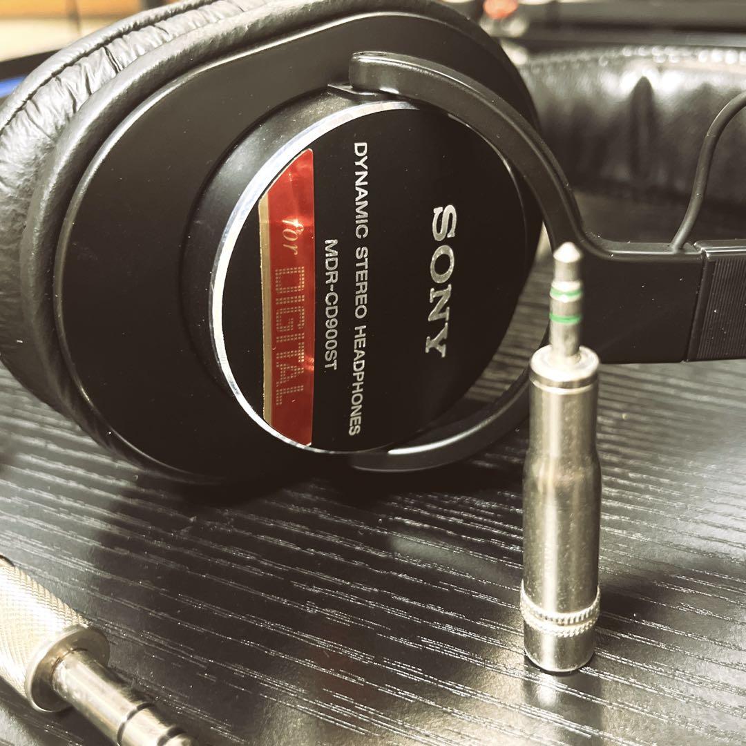 MDR-CD900ST 密閉型スタジオモニターヘッドホン イヤホン変換プラグ付き 楽器・機材