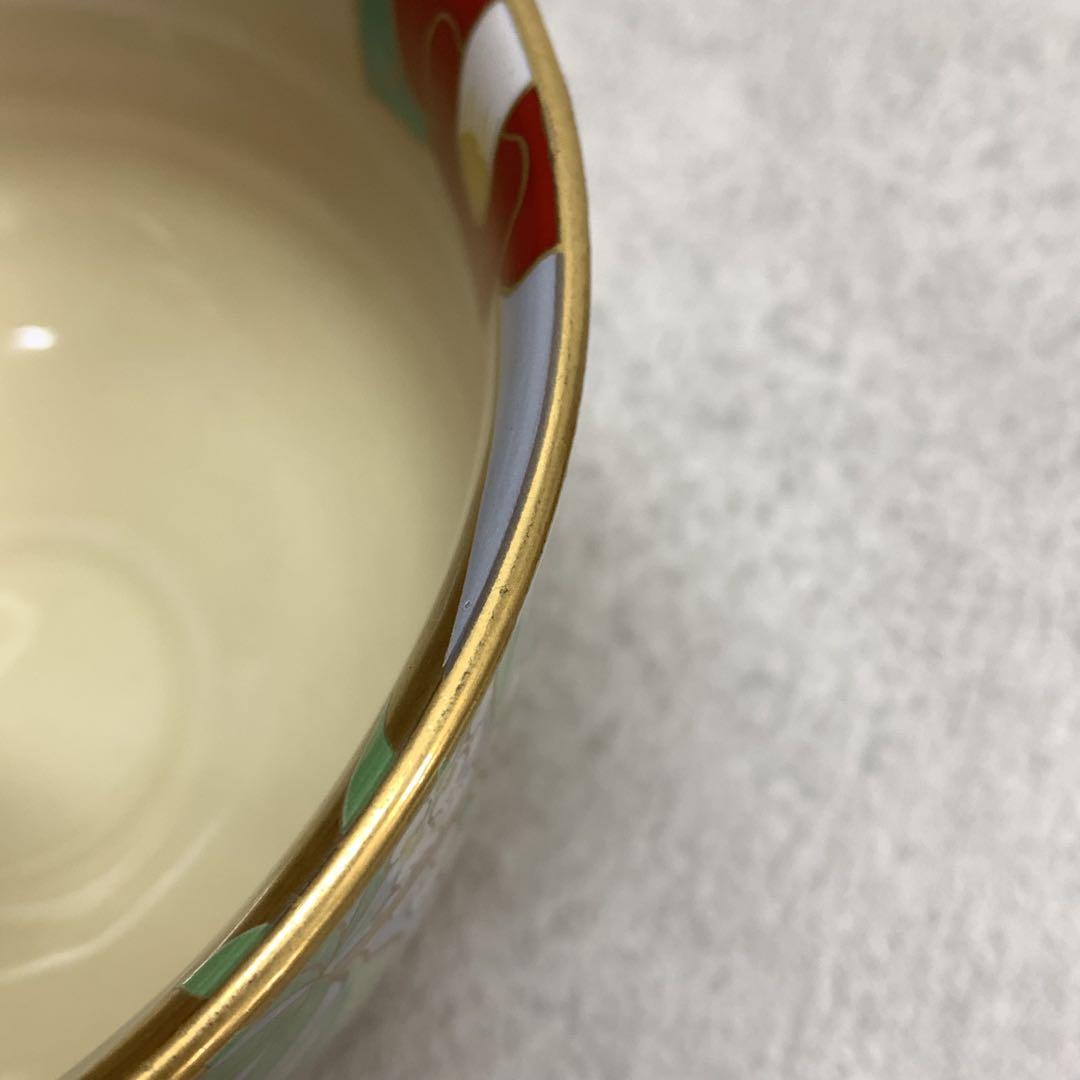 茶碗 桑野むつ子 三月 椿 箱無し 御所の花 十二ヶ月コレクション 茶道具 14
