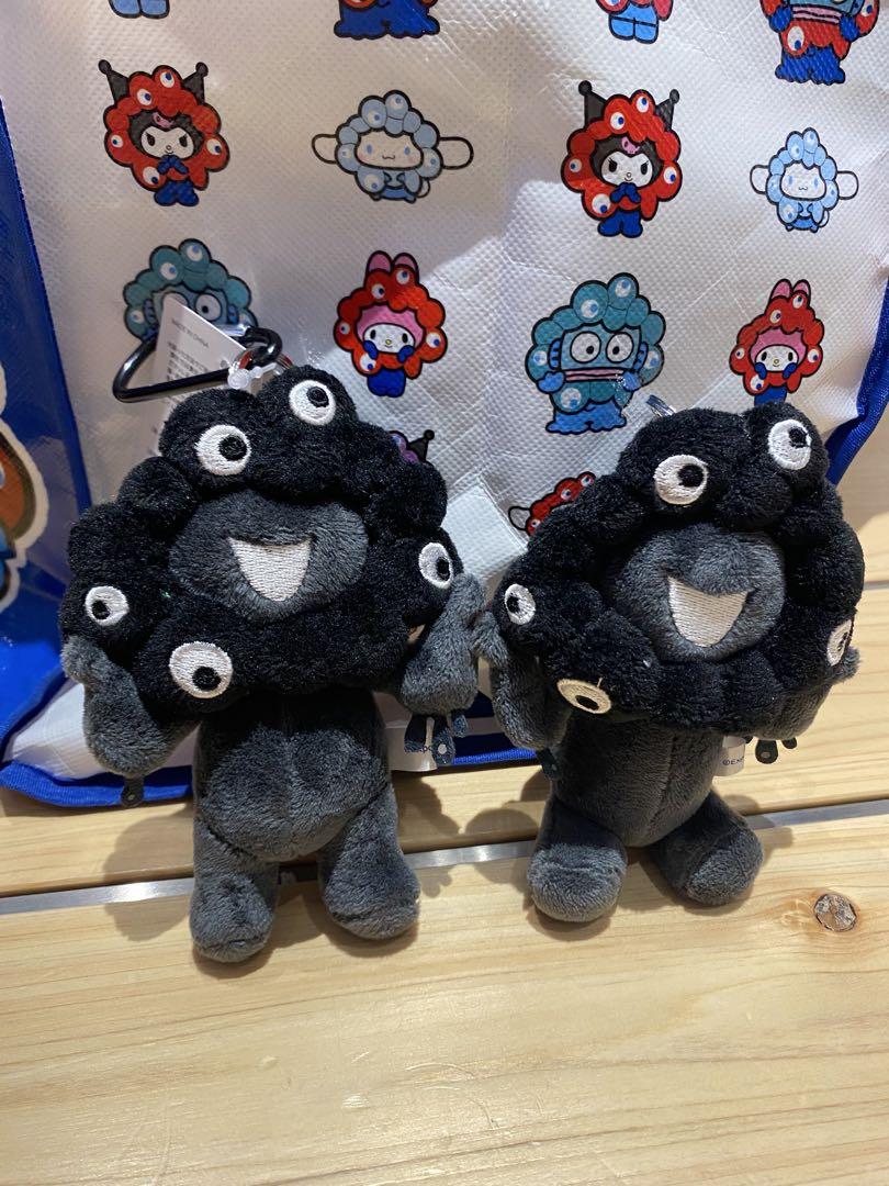 大阪万博 黒ミャクミャクカラビナ付きマスコット ブラックお座り＆立ち2個セット