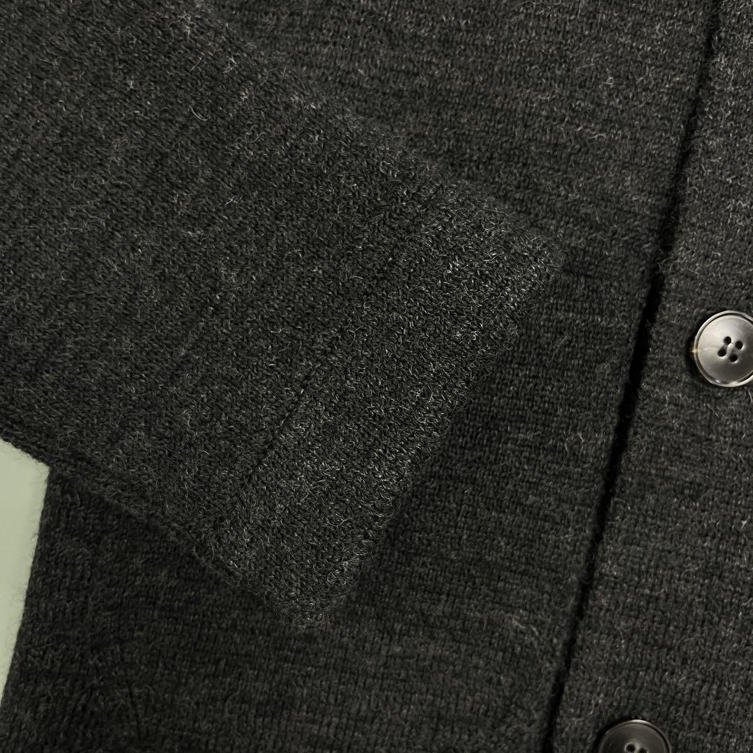 GUCCI ニットジャケット ニットカーディガン ダークグレー Sサイズ
