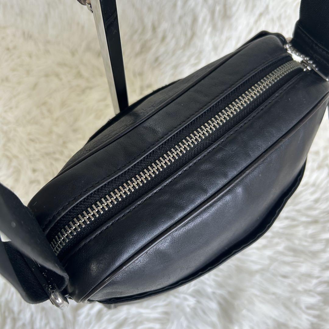 美品✨コーチ ショルダーバッグ シグネチャー レザー PVC 型押し ブラウン