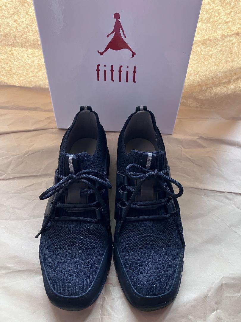 fit fit フィットフィット 黒 23cm スニーカー 履きやすい
