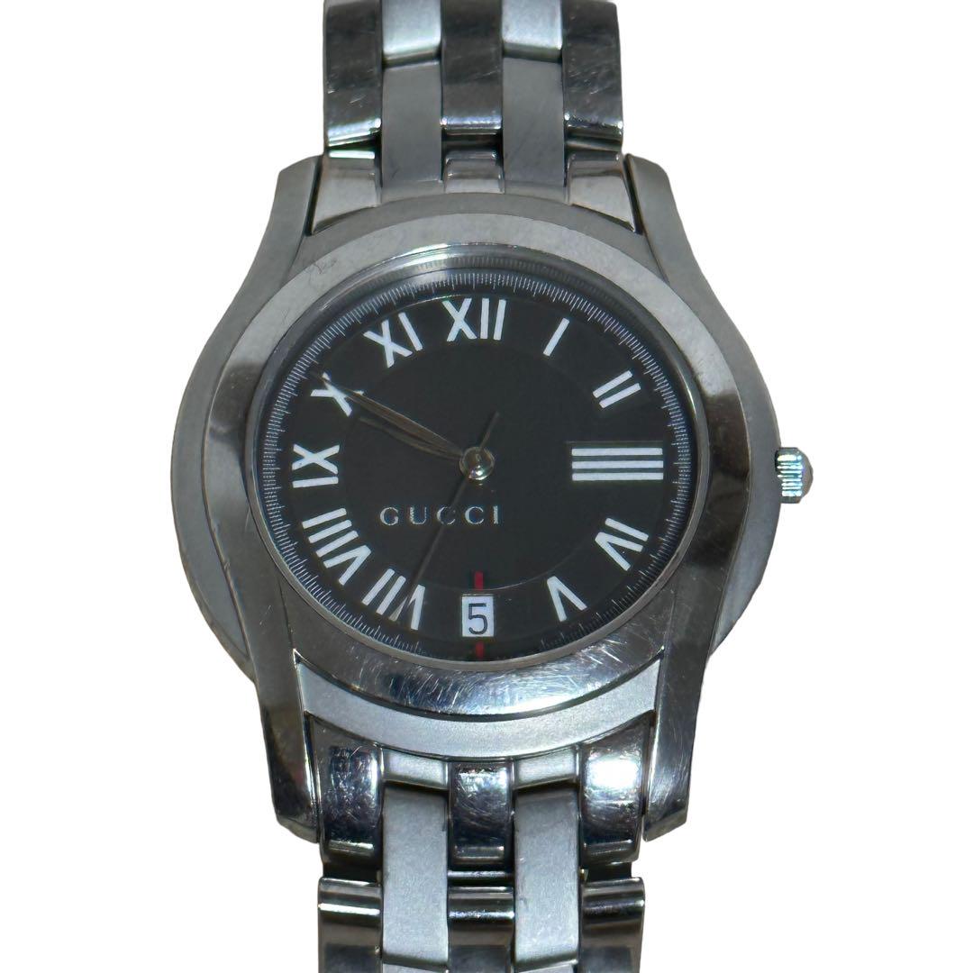GUCCI 腕時計 5500M ブラック 楽天市場】【ウォッチ】GUCCI グッチ ブラック文字盤 デイト