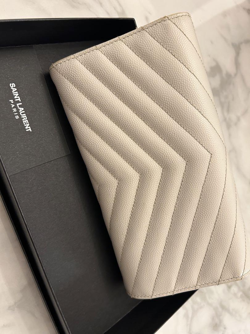 ★SAINT LAURENT★ ラージフラップウォレット 長財布 SAINT LAURENT PARIS(サンローランパリ) YSLライン ラージ