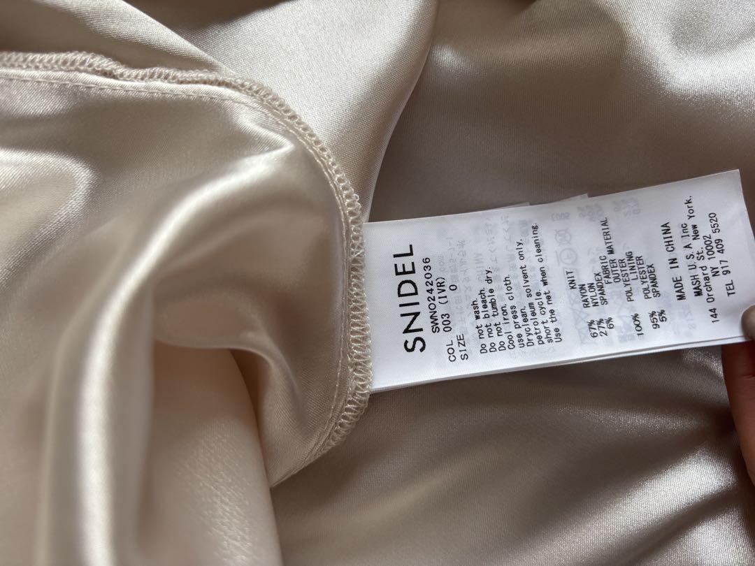 SNIDEL Sustainaニットドッキングワンピ