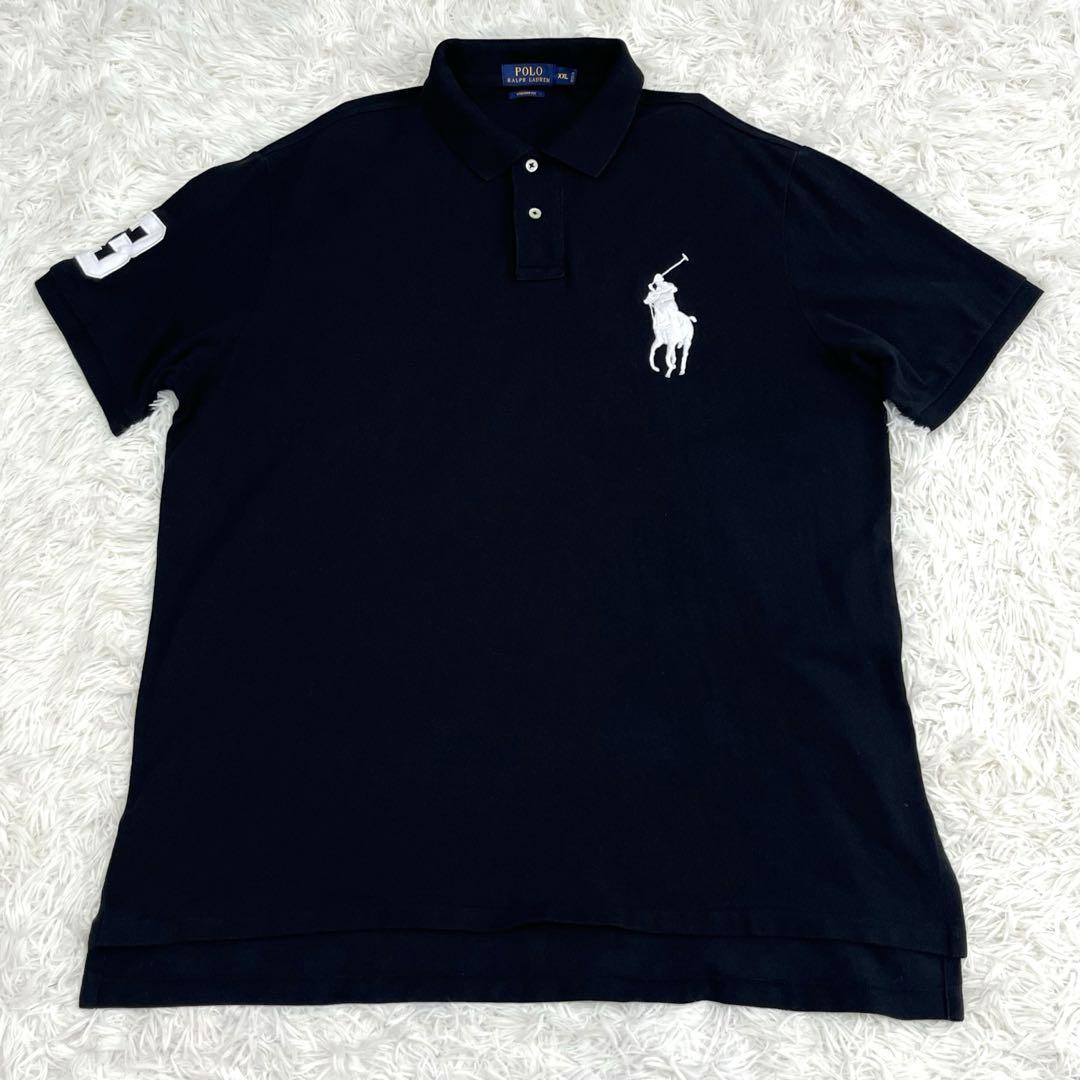 ラルフローレン ポロシャツ ビックポニー ブラック 大きいサイズ2XL