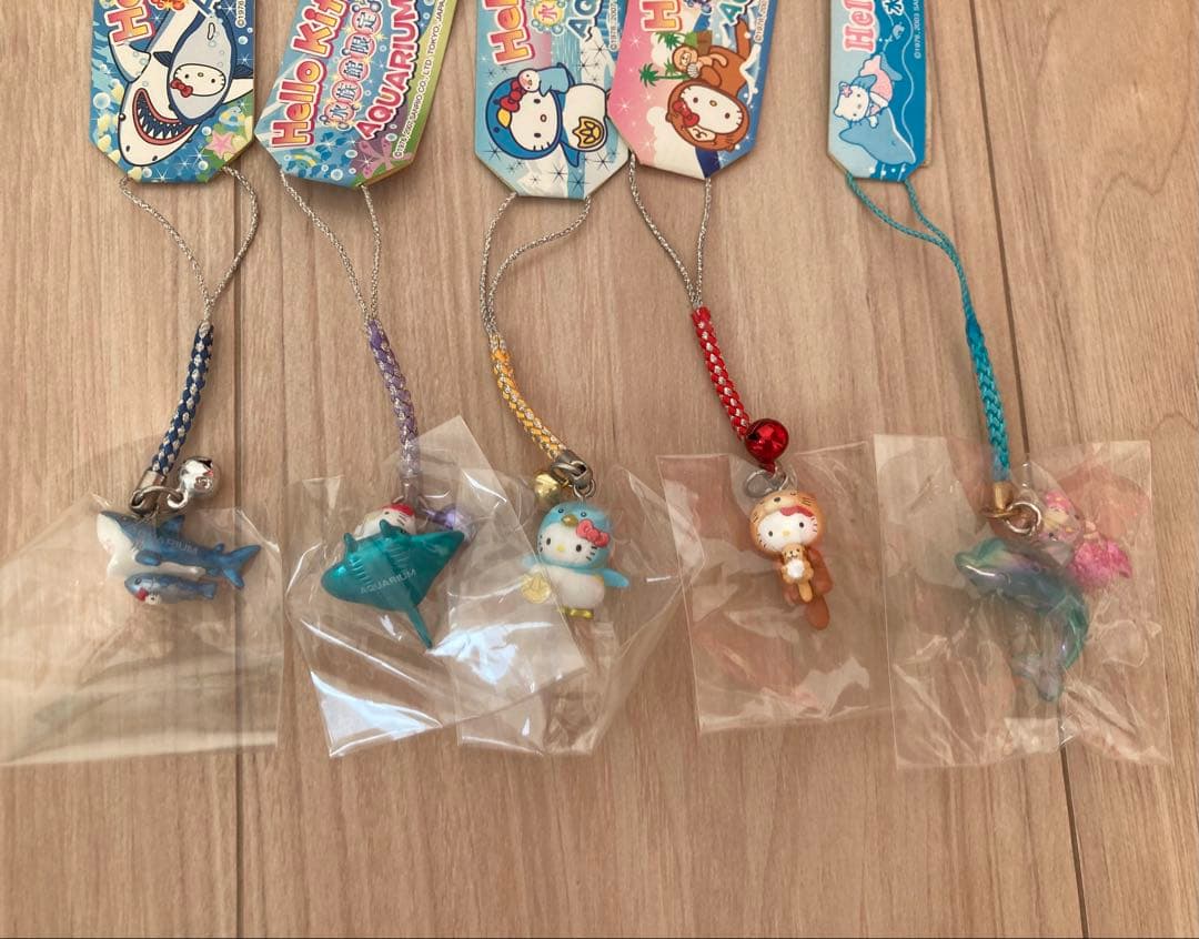 ご当地キティ ハローキティ 根付 水族館限定 5点セット
