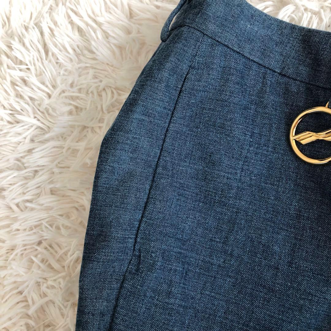 WE11DONEウェルダンインディゴスラックスパンツSコットン