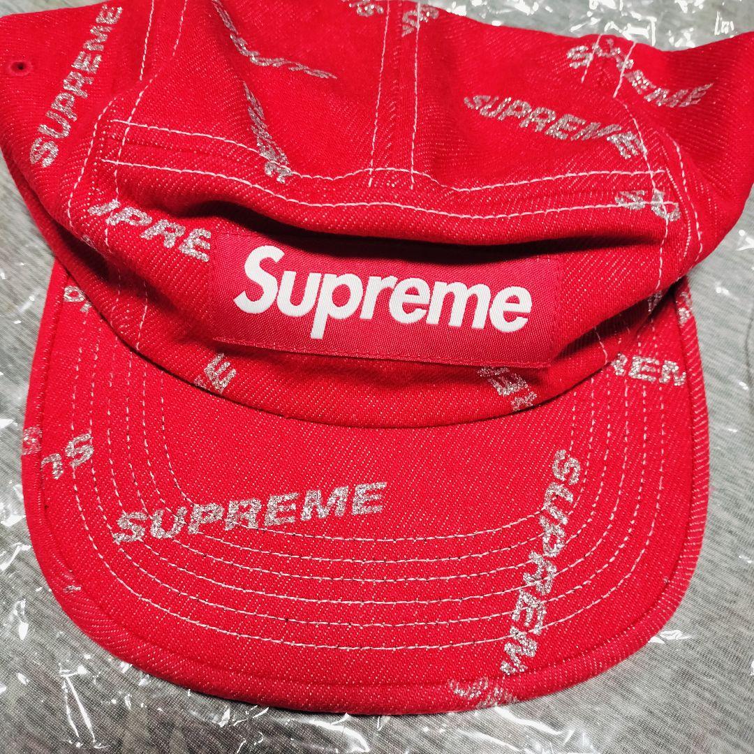 10000円→9200円Supreme Denim logo Camp Cap