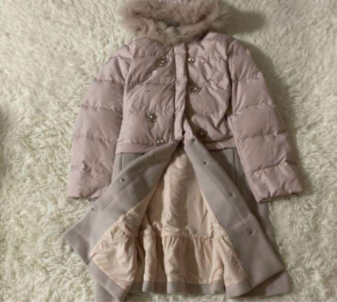 新品タグ付き♡ローズティアラダウンコート42 - メルカリ