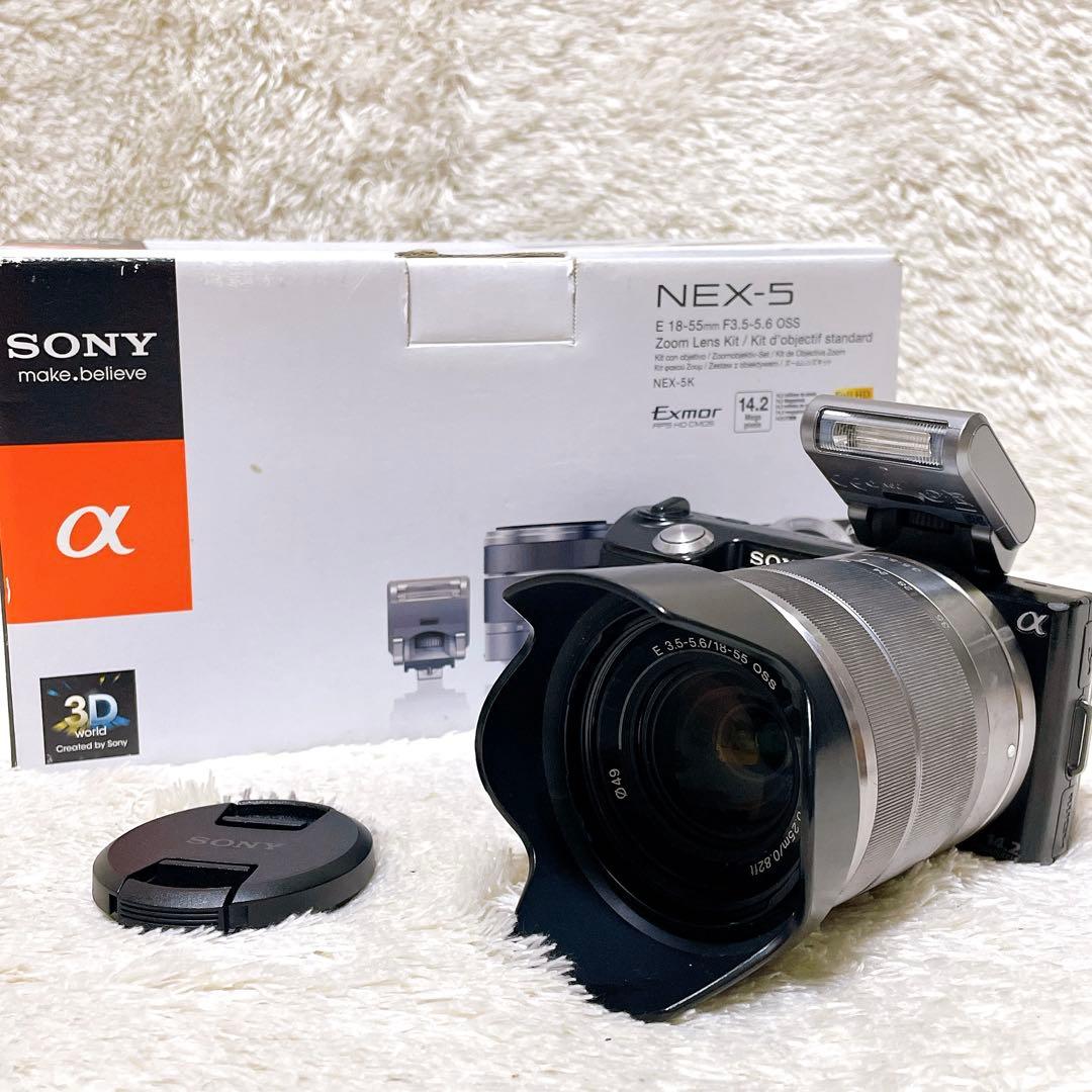 SONY ミラーレス一眼 α NEX-5 ズームレンズキット ブラック