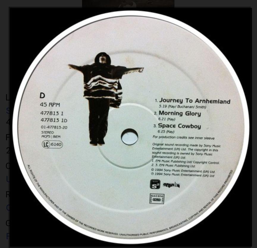 未使用UK盤 JAMIROQUAI/RETURN OF THE SPACE The Return of the Space Cowboy - Amazon.com Music