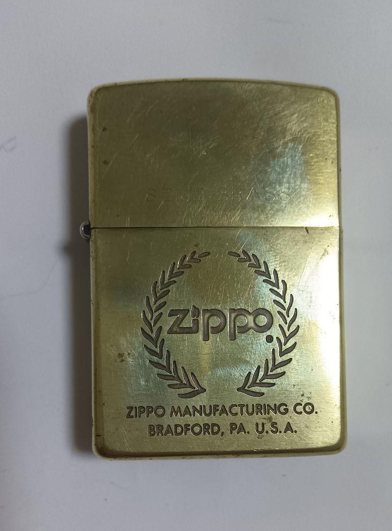 Zippo ジッポー SOLID BRASS オイルライター