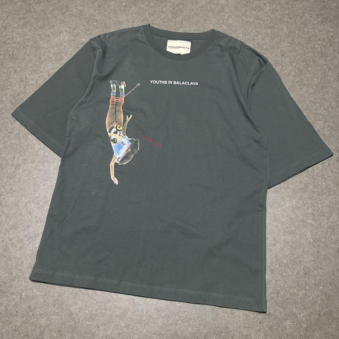 【関税込み】Youths in Balaclava ホワイト プリントTシャツ YOUTHS IN BALACLAVA プリントTシャツ ユースインバラクラバ