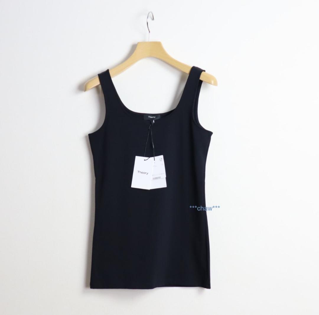 Theory 21SS ウォッシャブル タンクトップ ブラック Theory 21SS ウォッシャブル タンクトップ ブラック